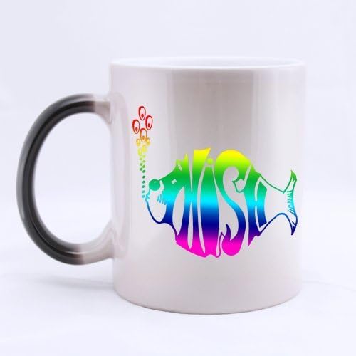 Multi-color Phish Band Customized Personalized Coffee Mug Novel Gift Mugs Morphing Ceramic Cup Water Office Home Cups 11 OZ Two Sides