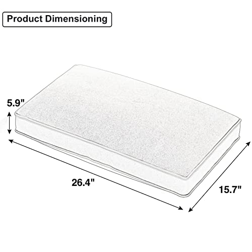 Belffin Velvet Back Cushion For Modular Sofa Rectangle Throw Pillows Soft Back Cushion (Grey) #TOP3