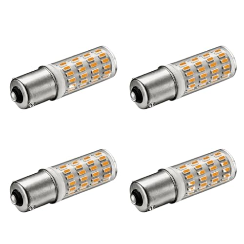 4 �p�b�N BA15S LED �g�E�����R�V�d�� 12-24V AC DC 5W 335-380LM 360° �r�[���p RV �{�[�g�}�������C�g�p(Cool-White)