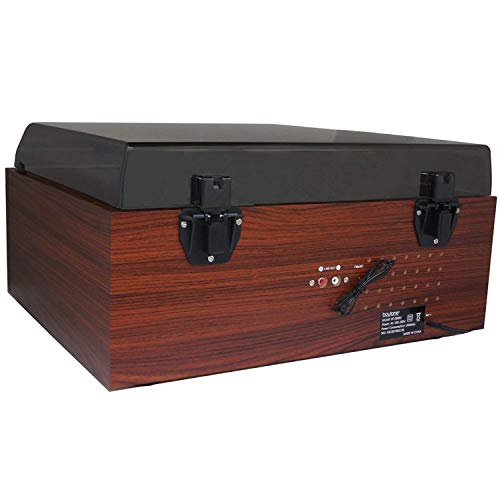 Boytone Bt-38Sm Bluetooth Classic Turntable Record Player System, Am/Fm Radio, Cd/Cassette Player, 2 Built-In Stereo Speakers, Record From Vinyl, Radio, And Cassette To Mp3, Sd Slot, Usb, Aux. #TOP6
