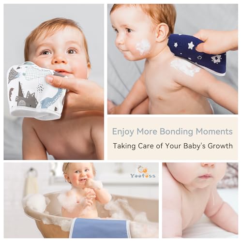 Yoofoss Baby Burp Cloths 100% Organic Cotton 5 Pack Burping Cloths for Babies Boys Girls Large 21\'\'X10\'\' Extra Soft and Absorbent Dinosaur