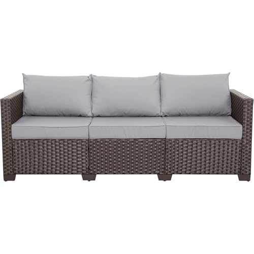 Durable Rattan Outdoor 3 Seat Sofa Set