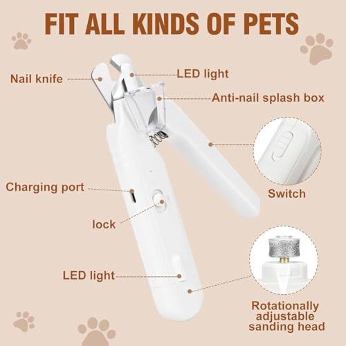 Cortauñas de mascotas compatible con todos los cortauñas para evitar arañazos 5