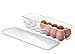 Saganizer egg holder for refrigerator or camping Clear acrylic egg storage