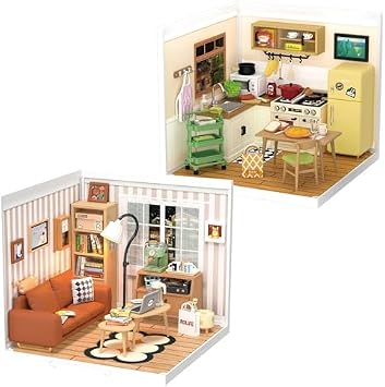 Rolife Super Creator House Building Playset Bundle - Kitchen & Living Room