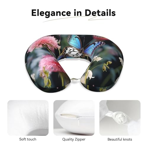 Almohada de viaje con espuma viscoelástica talla única negra miniatura 3