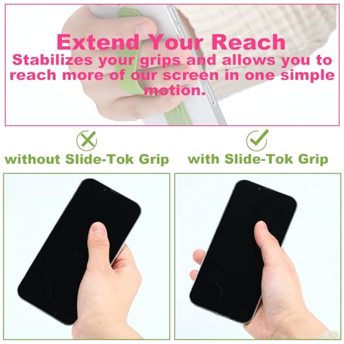 Image of Weewooday 6 Pieces Phone Grip Holder Cell Phone Grip Strap Telescopic Finger Strap Stand Universal Finger Kickstand for Most Smartphones(Lovely Color,Classic)