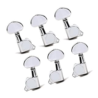 Healifty Lot de 6 chevilles 3L3R scellées pour guitare électrique – Mécaniques chromées avec vis de montage, viroles… - Les Beatles, Paul McCartney, John Lennon, RIngo Starr, George Harrison Healifty Lot de 6 chevilles 3L3R scellées pour guitare électrique - Mécaniques chromées avec vis de montage, viroles… – Image 3