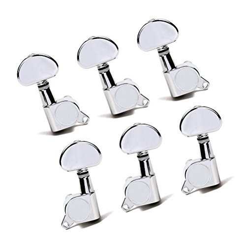 Healifty Lot de 6 chevilles 3L3R scellées pour guitare électrique – Mécaniques chromées avec vis de montage, viroles… - Les Beatles, Paul McCartney, John Lennon, RIngo Starr, George Harrison Healifty Lot de 6 chevilles 3L3R scellées pour guitare électrique - Mécaniques chromées avec vis de montage, viroles… – Image 4