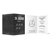 30 x Hochzeitseinladungen individuelle Einladungskarten Silberhochzeit - Strichliste