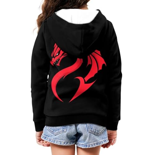 Girls Zip Up Hoodie 6-16 T Long Sleeve Hooded Sweatshirt with Pockets Xmas Halloween Thanksgiving Outfit2