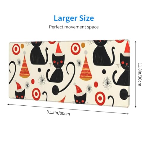 Tapis de souris pour jeu avec base en caoutchouc et bords cousus
