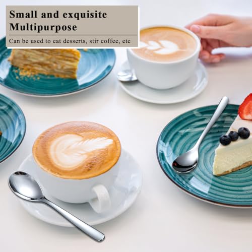 Miniatura 5 de Kyraton Cucharillas De Café 24 Piezas De 14cm, Cuchara De Té De Acero Inoxidable, Cuchara De Postre, Cucharas De Mocca Para El Hogar, Restaurante, Hotel, Apto Para Lavavajillas