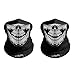 Olarveo 2-Pack Child Outdoor Skull Face Mask, Half Dust-Proof Windproof Motorcycle Bicycle Bike Kids Face Mask for Cycling, Hiking, Camping, Climbing, Fishing, Jogging