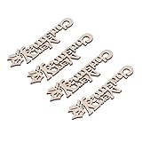 【Conception classique】 Avec une conception de forme de lettre traditionnelle, l'embellissement en bois évoque un sentiment d'élégance et de nostalgie. Chaque lettre se connecte parfaitement, créant un affichage cohérent et magnifique pour toute occasion festive ou décoration de vacances.