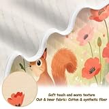 decor gift Różowy koc oddychający wiewiórka kwiatowy koce dla chłopców noworodki dla noworodków, niemowląt i małych dzieci 76 x 102 cm