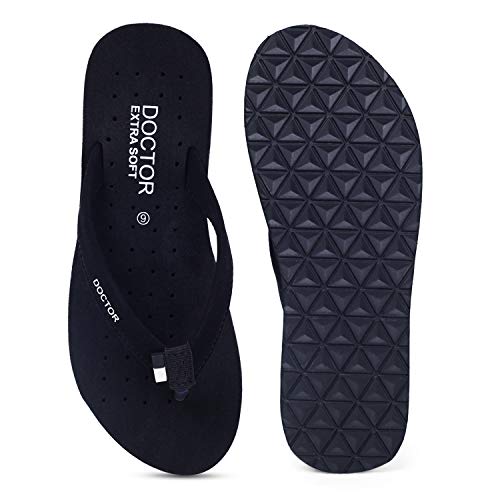 Image of DOCTOR EXTRA SOFT House Slipper for Women's Care Dr Orthopaedic Super Comfort Fitting Flat Cushion Chappal Flip-Flop for Ladies & Girl's