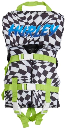 Hurley Colete de natação infantil – colete infantil para treinamento de natação com suporte de cabeç