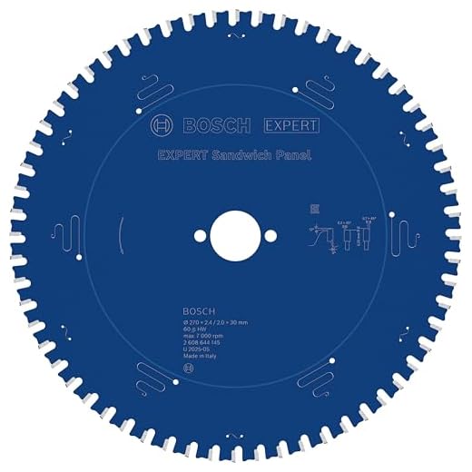 Bosch Professional 2608644145 - Disco de sierra circular CSB Expert SandwichPanel: 270x30x60D