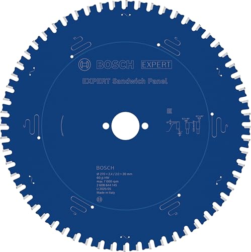 Disco de sierra Bosch Professional para cortar panel sándwich sin deformar la chapa exterior 2