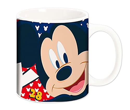Disney Tazza Topolino bianco stampato, 100% gres porcellanato, capacità circa 320 ml.
