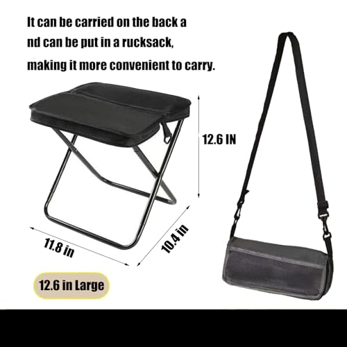 DISFAT Small Portable Foldable Travel Pedal,Camping Stool Portable,13 in Ultra Light Mini Foot Rest,Compact Design for Enhanced Comfort,Not Suitable for Buyers with Heavier Body Weight.(12.6 in)