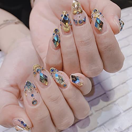 BELICEY Nail Art Crystal Rhinestone Kit 3D Acrylic Butterflies Resin White Flowers Bear Multi Sizes Crystal Gems Stones for Nail Art DIY Jewelry Accessories Crafting - Thumbnail 7