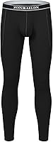 Vista 1 de ZONBAILIN - Ropa interior térmica para hombre, de viscosa de bambú, pantalones largos de capa base