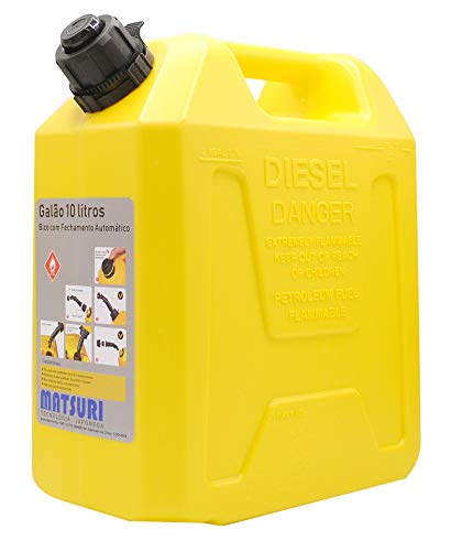 Galão de Combustível 10 L Amarelo - Matsuri (Amarelo, 10 L)