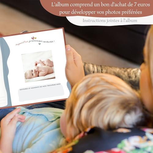 HuBorns - Livre de Naissance Bébé pour Coller des Photos et Écrire – vue 6
