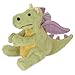 goDog Dragon With Chew Guard Technology Tough Plush Dog Toy, Lime, Large