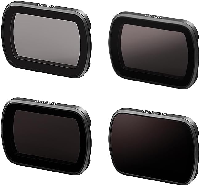 Aovee Juego de filtros magnéticos ND para DJI Osmo Pocket 3 Creator Combo Accesorios, 4 paquetes ND16ND64NG256ND1000