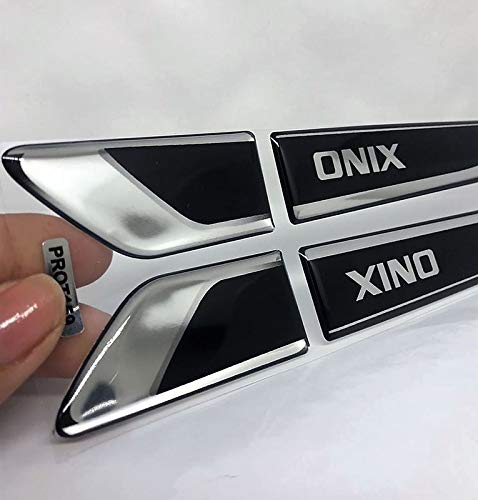 Emblema Resinado Aplique Lateral Onix Decorativo Par