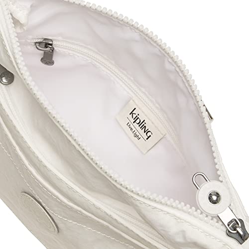 Kipling Womens Womenâ’s Sebastian Bag, Super Light, Durable Messenger Bag, Nylon Shoulder Crossbody Bag, New Alabaster, 9 L X 8.5 H 1.75 D Us #TOP4