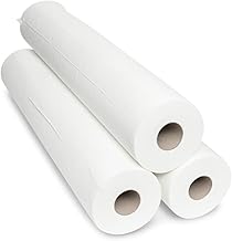 Commerline Doctor's Rolls | 9 Rolls | 50 cm x 50 m 2-Ply | Disposable Lounger Cover | High-Quality White Lounger Covers | Hygienic | Ideal for Practice, Doctor, Massage, Cosmetic Lounger & Spa