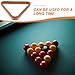 Happyyami Wooden Billiard Ball Storage Rack Triangle Billiard Holder for Pool Table Stylish Gold-Edged Design Essential Accessories for Home Use