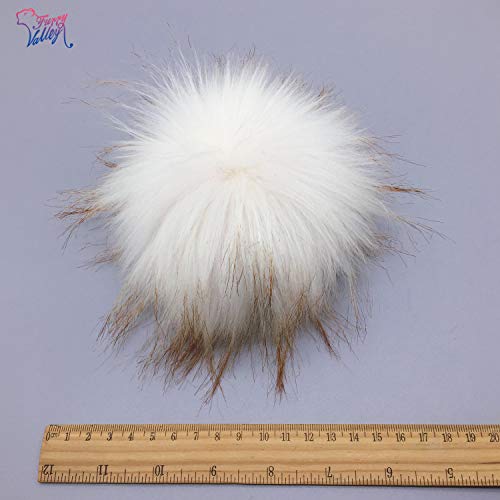 Furryvalley Pompon in Finta Pelliccia DIY 16cm 6
