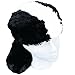 Teen/Adult Faux Fur Skunk Animal Hat Cap, Large, Black White, Lined