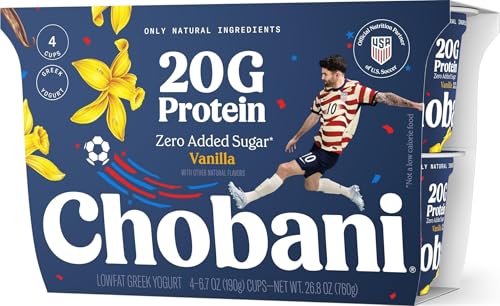 Chobani® 20g Protein Lowfat Greek Yogurt Vanilla 6.7oz 4PK