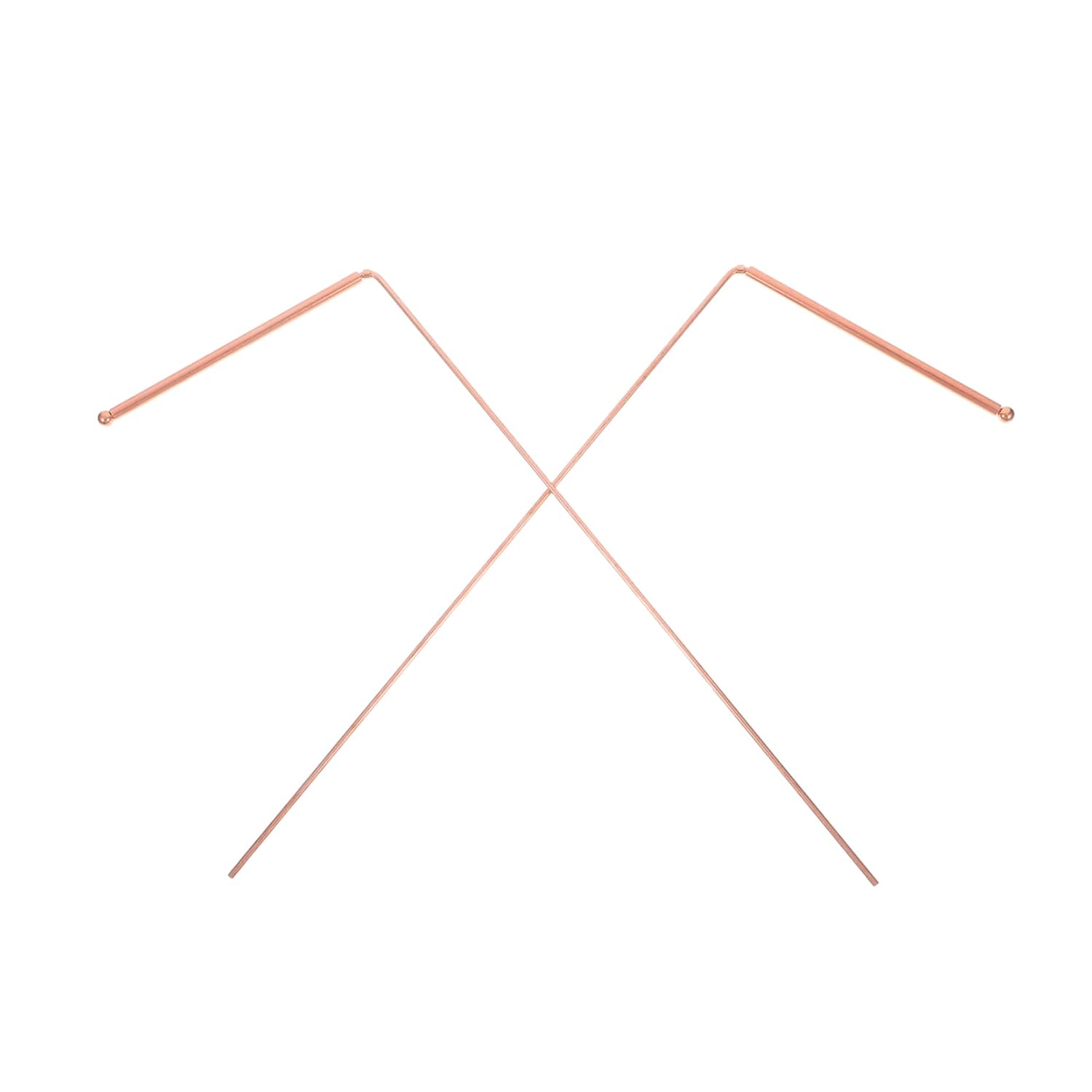 KICHOUSE 1set Copper Dowsing Rods for Water Divining and Ghost Hunting Construction for Accurate Detection Versatile Usage Energy and Treasure Seeking Tool