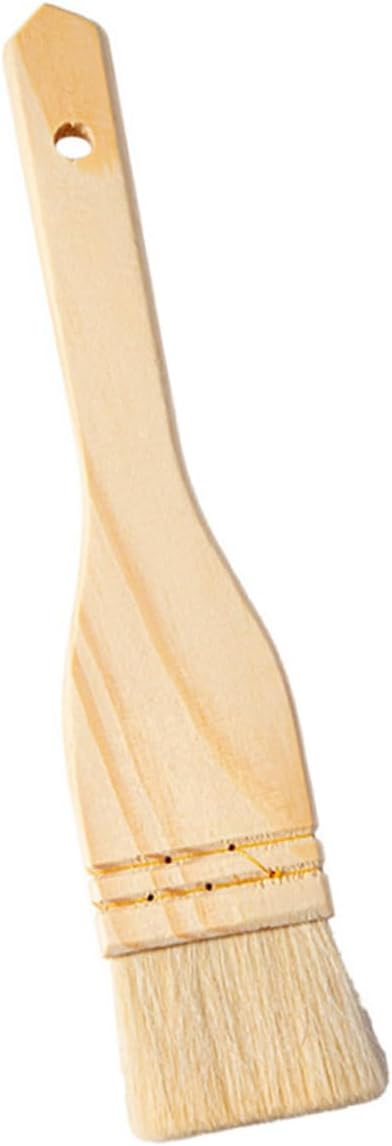Wool Basting Brush with Wood Handle for Baking and Grilling