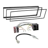 Original Carmedio Plug & Play Autoradioeinbauset für Alpine Blaupunkt Clarion Panasonic Pioneer JVC Kenwood Sony oder Zenec Autoradio