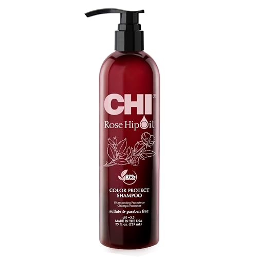 CHI Rose Hip Oil Shampoo le rituel de douche pour cheveux colorés