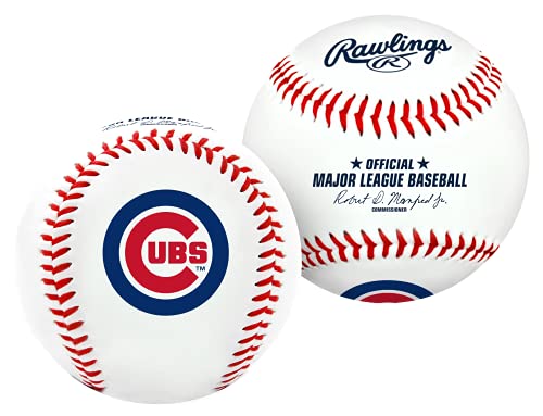 Rawlings MLB Chicago Cubs Team Logo Baseball, oficjalny, biały