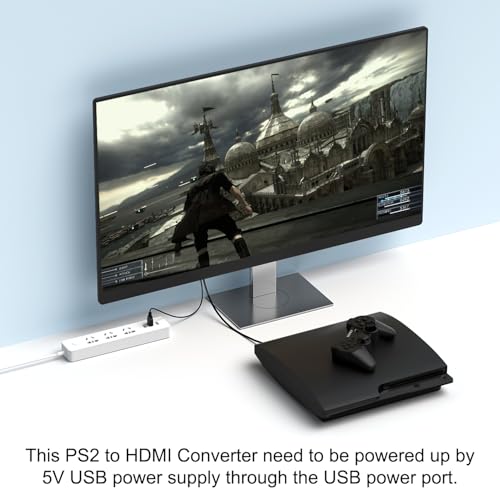Convertidor de señal de vídeo PS3 a señal HDMI con interruptor HD-Link 7