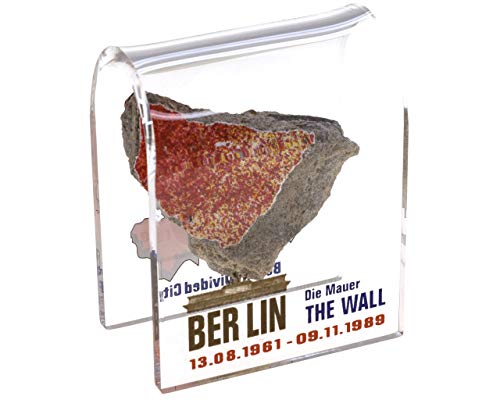 Original Berliner Mauer-Stein mit Acrylglas-Ständer