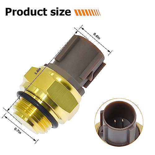 Belomi BELOMI-NUMBER Radiator Coolant Fan Switch, Water Temperature Sensor, 37760-P00-003/4 Switch Coolant Temperature Sensor, Replacement Cl Integra Rsx Tl thumb #1