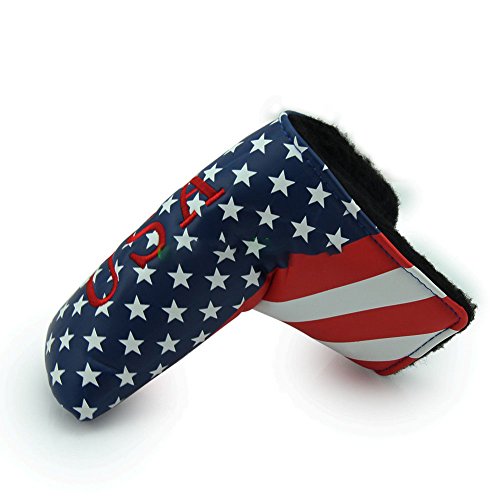 Dbyan Golf Putter Head Covers Headcover American Usa Stars & Stripes Flag Patterned Design For Blade Scotty Cameron Taylormade Ping Titleist Odyssey #TOP1