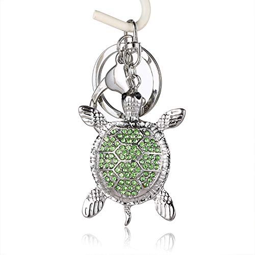 Preisvergleich Produktbild GMTEXTILES Turtle Anhänger Charm Strass Kristall Brieftasche Schlüsselring Schlüsselbund Zubehör
