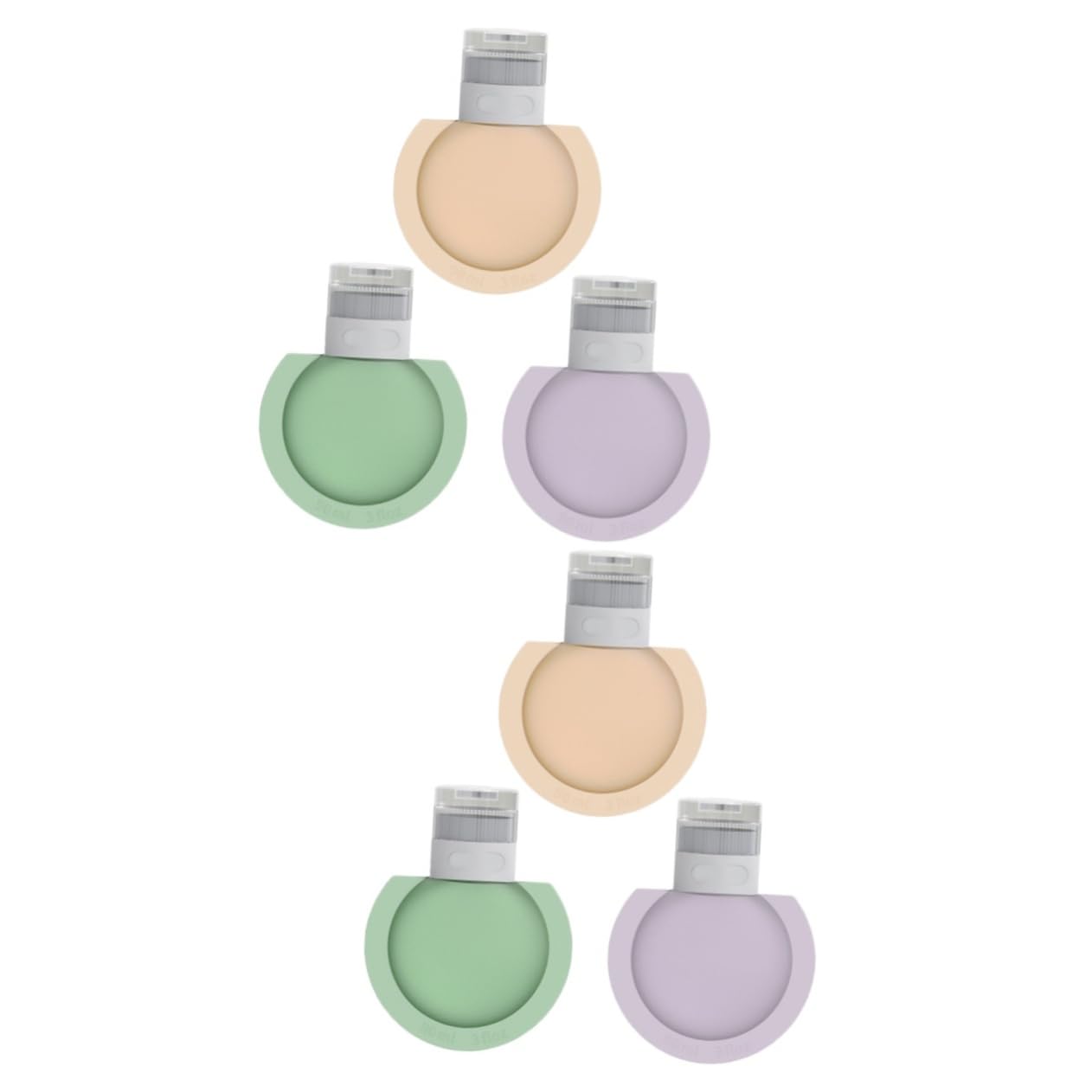 Bouteilles de voyage pour shampooing minkissy lot de 6 flacons vides